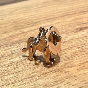 Tiffany & Co. 18k Rose Gold Lion Necklace Pendant